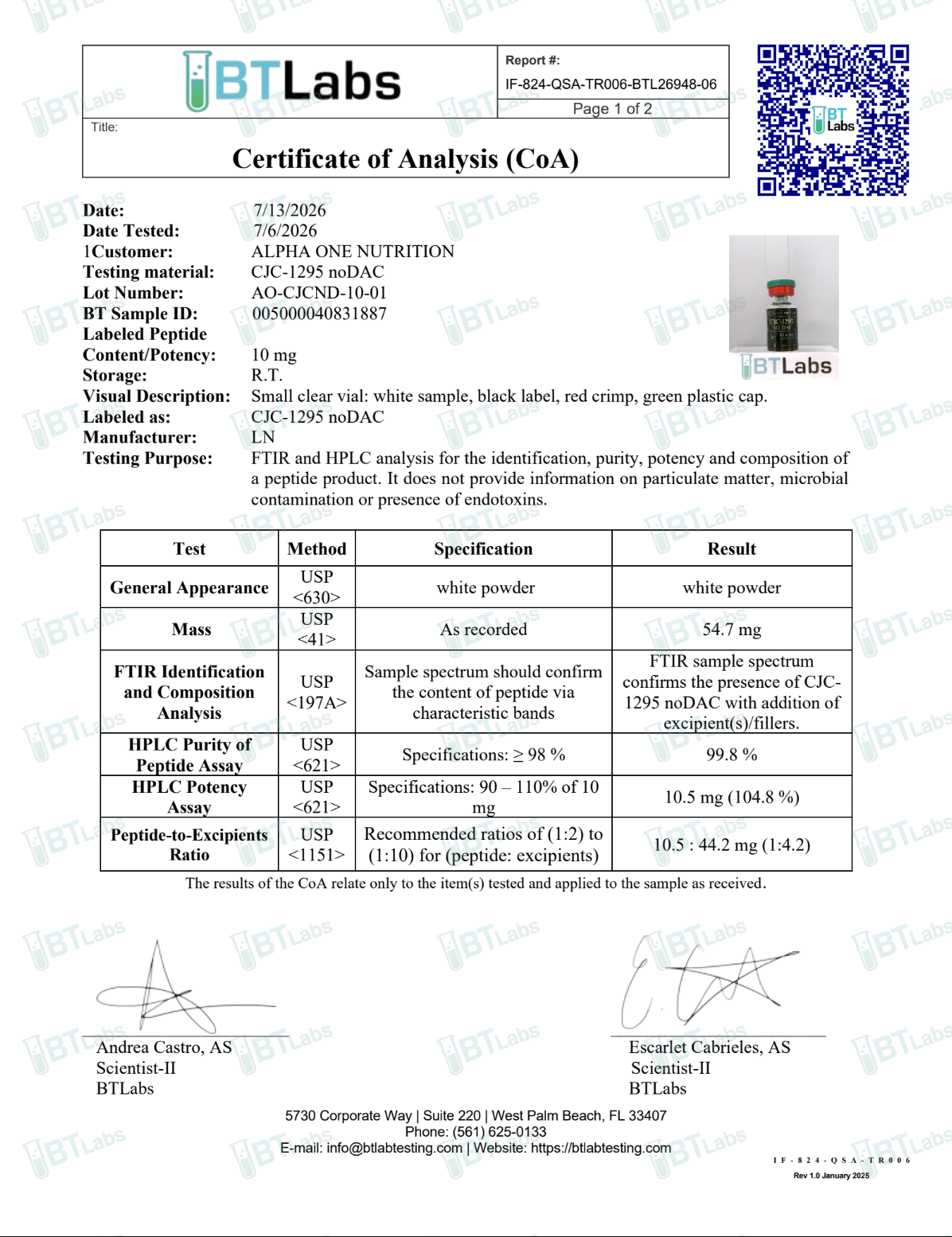 CJC-1295 (W/IPA) - Image 2